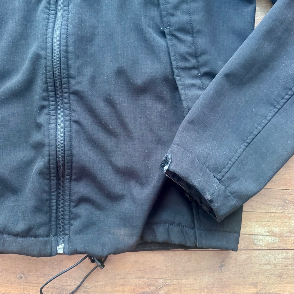 The North Face Soft Shell Wind Jacket Coat Black Fleece Lined Size Small - Picture 7 of 9